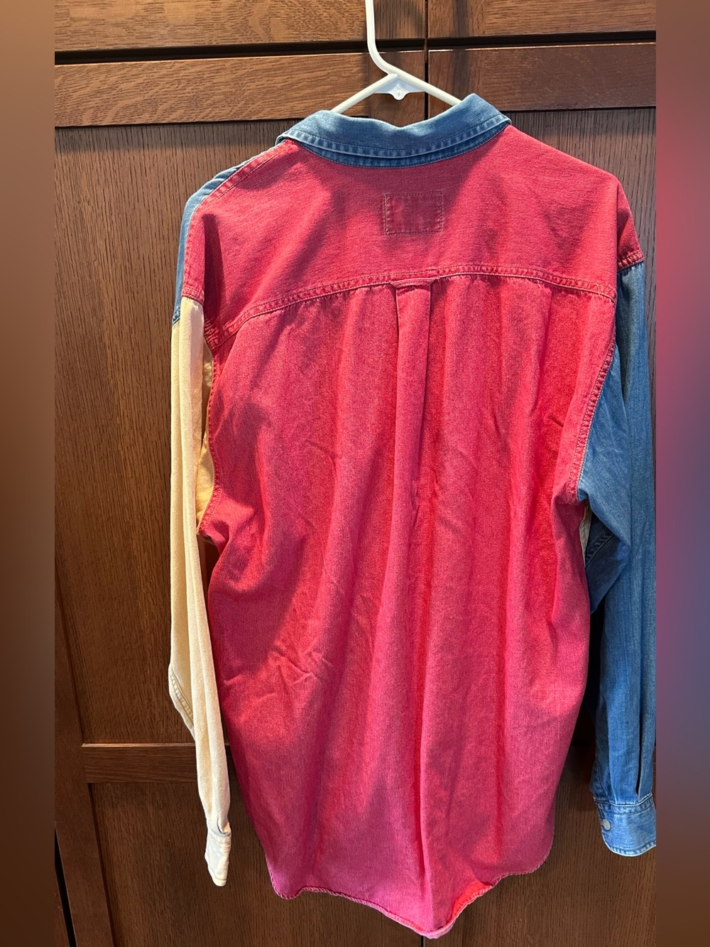Nautica Long Sleeve Colorblock Shirt. Size Large - Picture 2 of 4